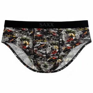 Shinesty Ball Hammock Monster Truck Briefs Mens Large Grey Graphic Underwear L